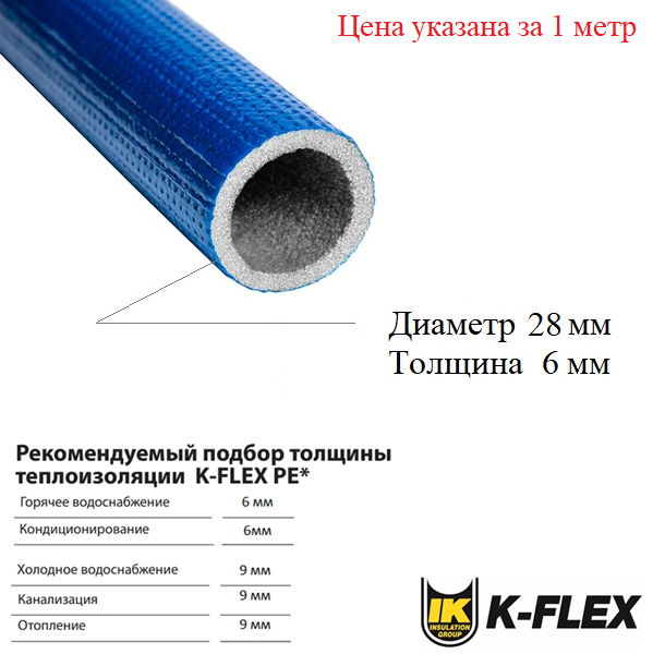 K-flex PE COMPACT BLUE 06x28-2