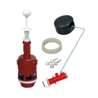 Арматура для сливного бачка FixHot Sti АС-1.1, эконом боковая, шток белый