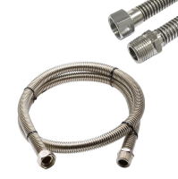 Шланг сильфонный для газа FixHot Aqualink 1/2", гайка-штуцер, 150 см