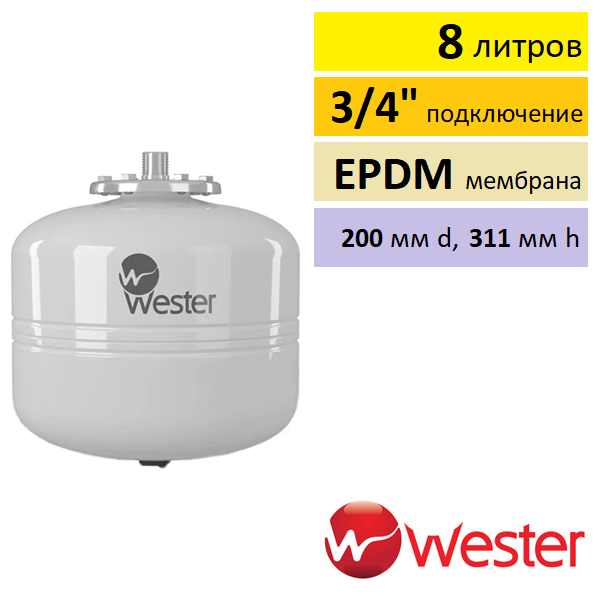 Wester WDV 8 расширительный бак для ГВС