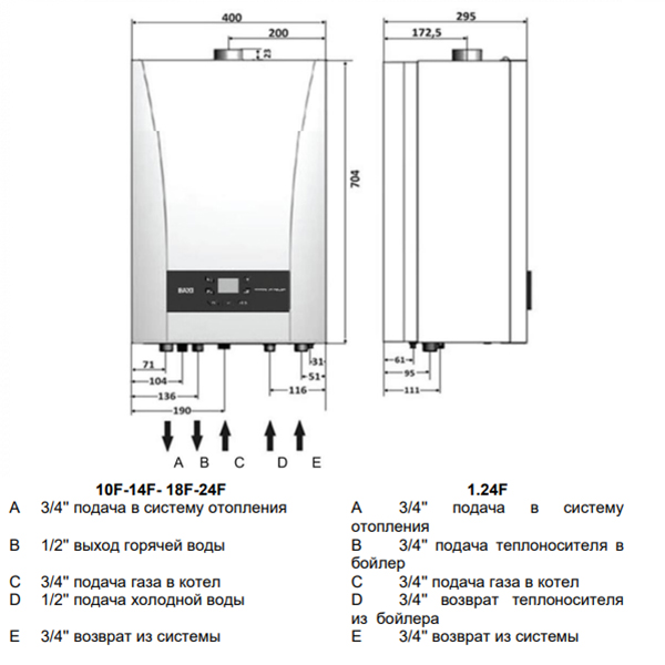 Газовый котёл Baxi ECO Nova 10F 2025