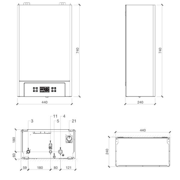 Котёл электрический Thermex Quantum E908 OTWF 8 кВт