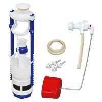 Арматура для сливного бачка FixHot Sti АС-7.1, эконом боковая, белая кнопка