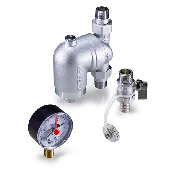 Фильтр промывной FixHot Zeissler 3/4" с манометром