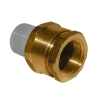 Муфта разъёмная (американка) с внутренней резьбой HP-Trend 20 мм х 1/2", серая