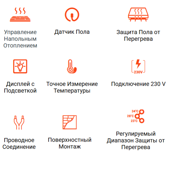 General FH251 комнатный термостат преимущества