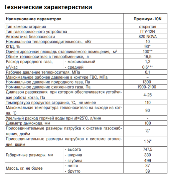 Лемакс Премиум-10N технические характеристики