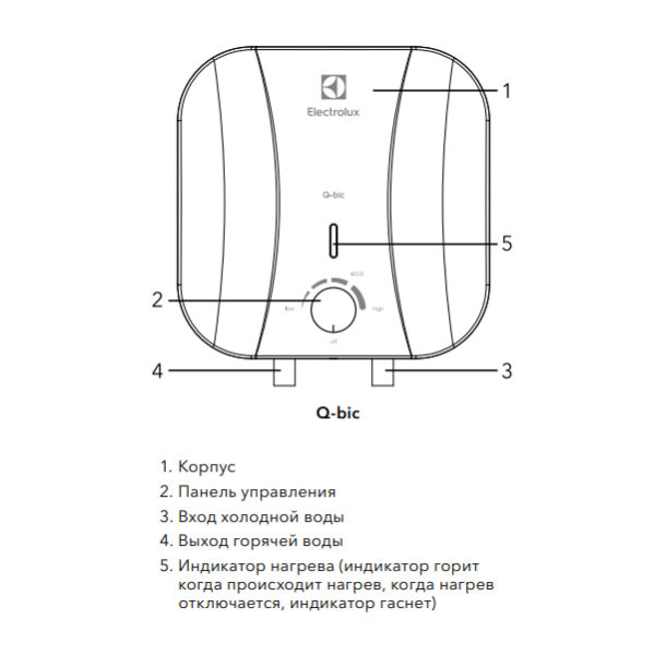 Electrolux EWH Q-bic устройство прибора