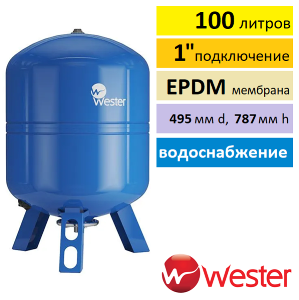 Wester WAV 100 расширительный бак гидроаккумулятор