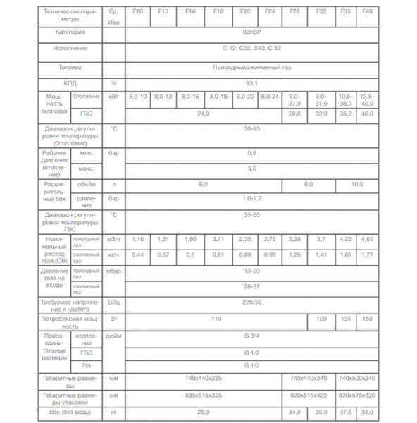 Газовый котёл Thermex Blaze FH40